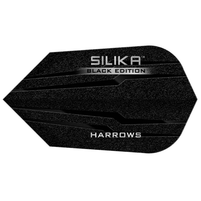 Billaresbalsalobre Plumas Harrows Darts Flights Slim Silika Black   hf5183 - Imagen 2