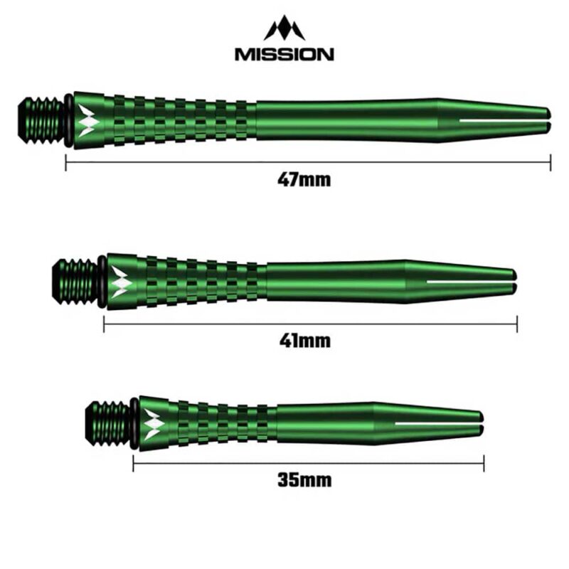Billaresbalsalobre Cañas Mission Aluminio Atom Shaft Green 47mm M001575 - Imagen 4