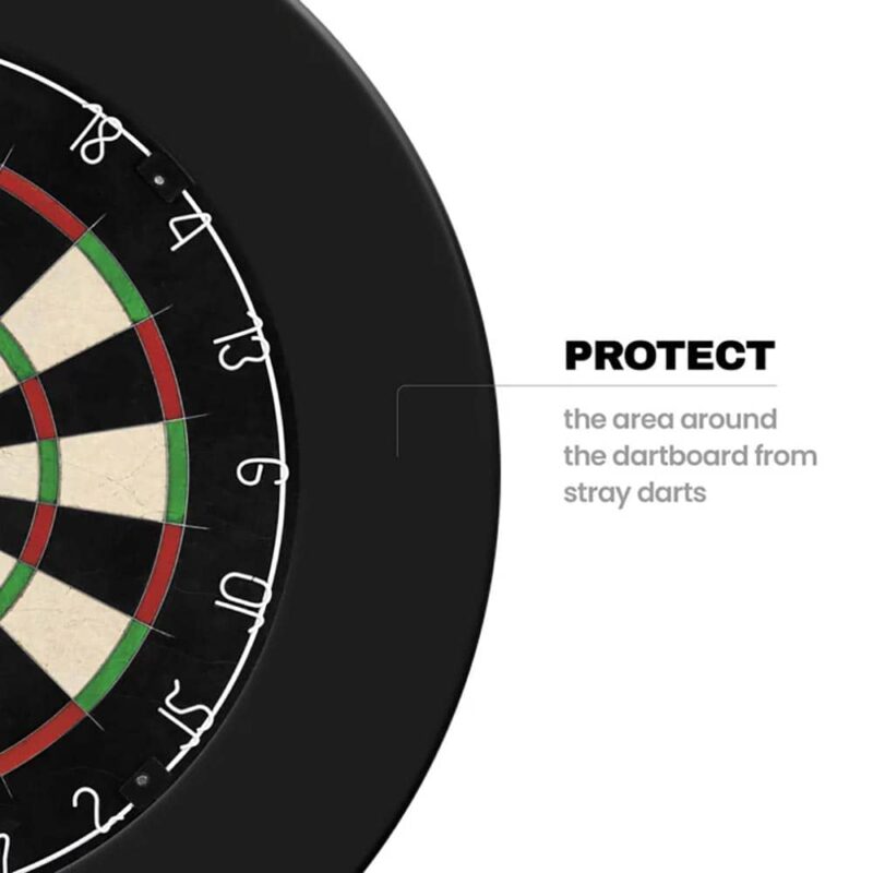 Billaresbalsalobre Surround Designa Dartboard Heavy Duty Plain Negro SU049-negro - Imagen 3