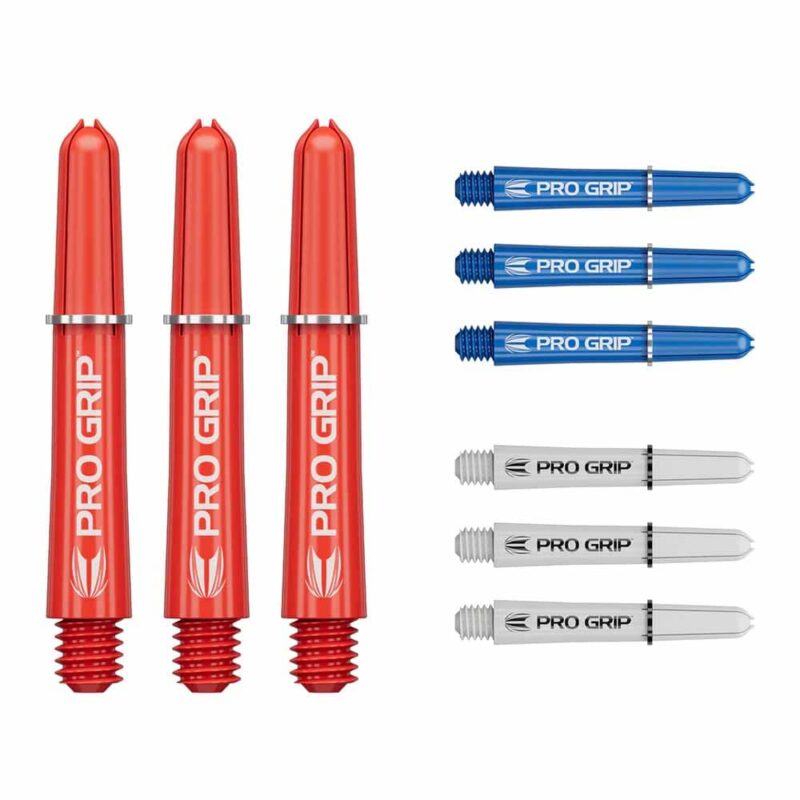 Billaresbalsalobre Cañas Target Pro Grip Shaft Short 3 sets Negro-Blanco-Rojo (34mm) 380380