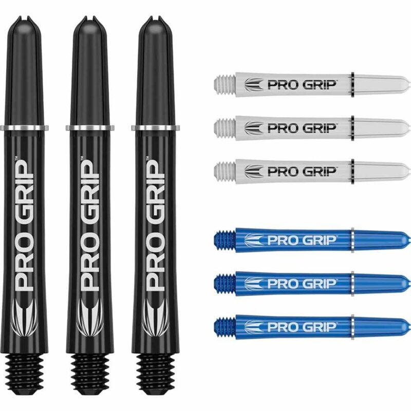 Billaresbalsalobre Cañas Target Pro Grip Shaft Short 3 sets Negro-Blanco-Azul (34mm) 380381