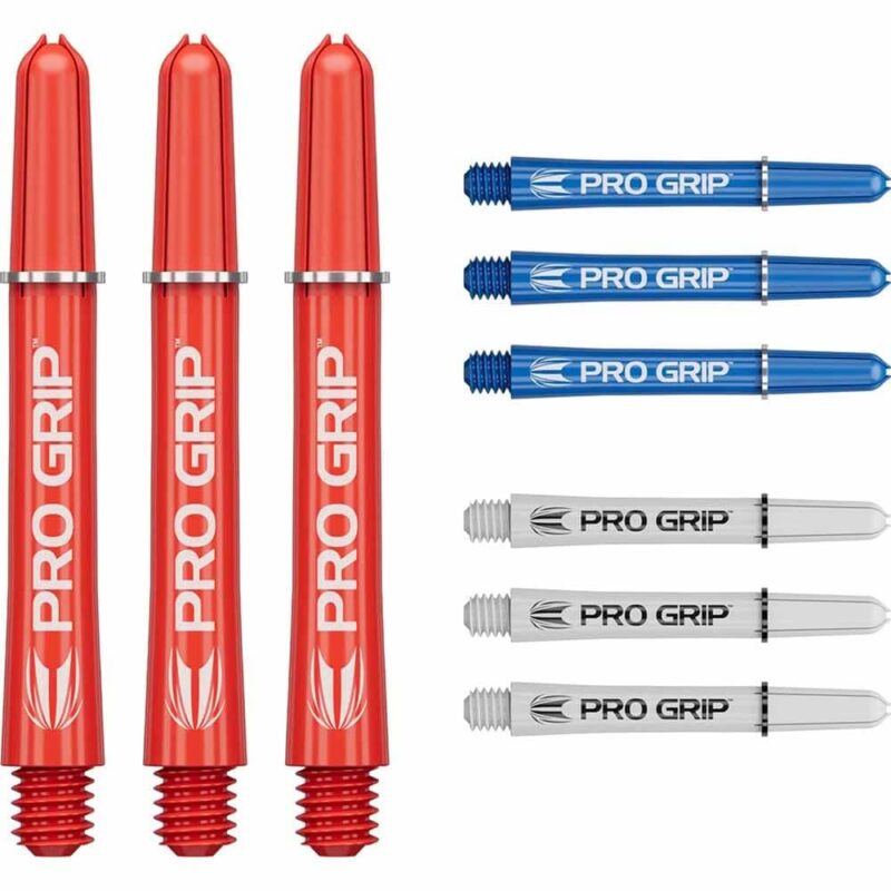 Billaresbalsalobre Cañas Target Pro Grip Shaft Short 3 sets Rojo-Azul-Blanco(34mm) 380383