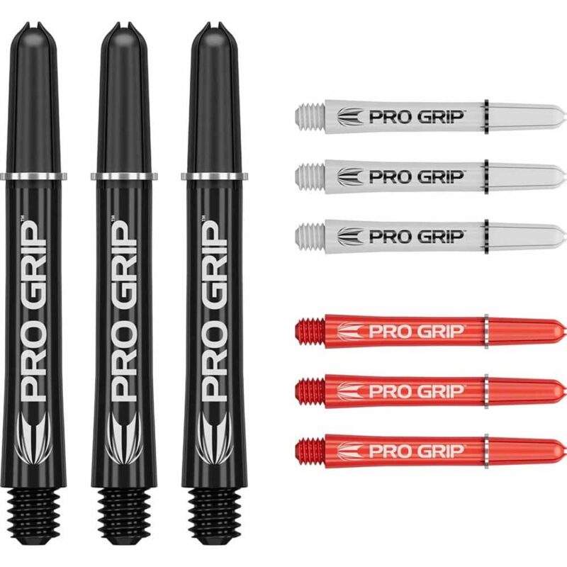 Billaresbalsalobre Cañas Target Pro Grip Shaft Int 3 sets Negro-Blanco-Rojo (41mm) 380384