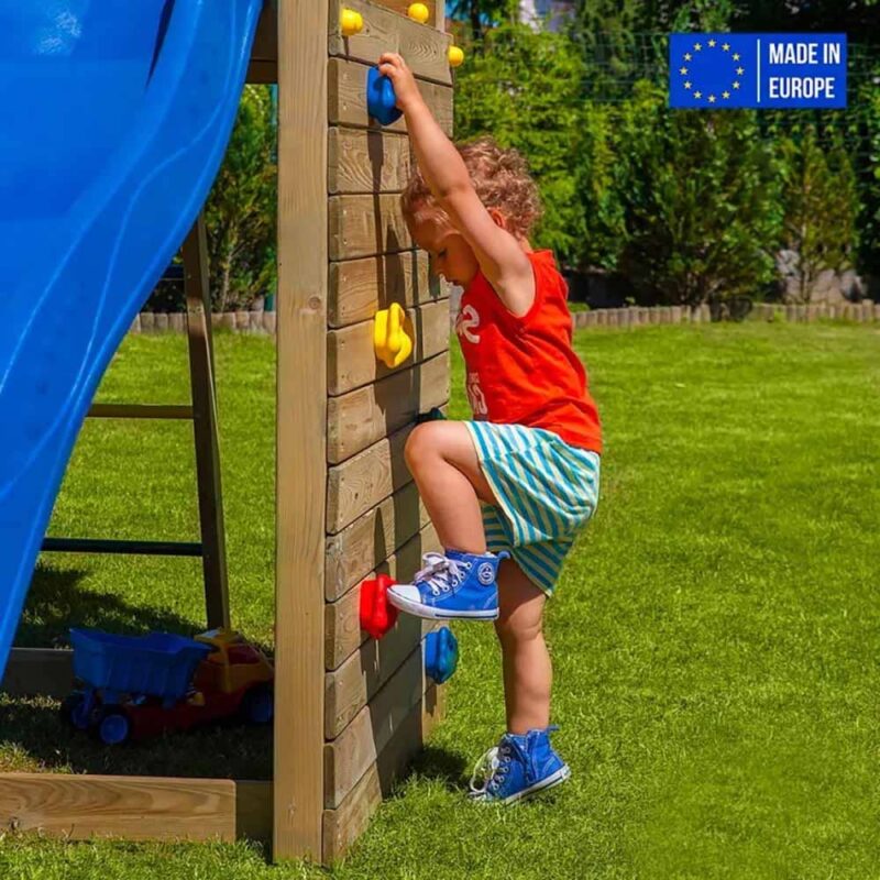 Billaresbalsalobre Torreta con tobogán columpio jardín trepador parque infantil para niños Carol-2 S-03020-PK-XB-1 - Imagen 3