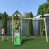 Billaresbalsalobre Parque infantil de madera para niños, torreta con tobogán y columpio doble Flappi S-03435-PK-XG-1 - Imagen 5