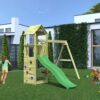 Billaresbalsalobre Parque infantil de madera para niños, torreta con tobogán y columpio doble Flappi S-03435-PK-XG-1 - Imagen 7