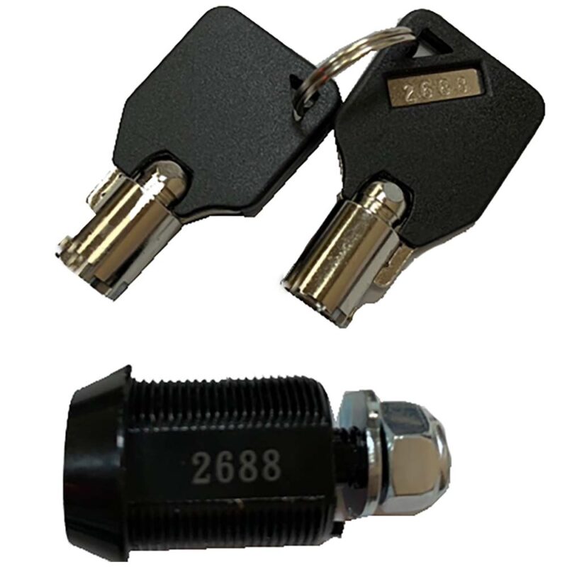 Billaresbalsalobre Cerradura de Tubo Estandar Negra (Num. Serie 8000)