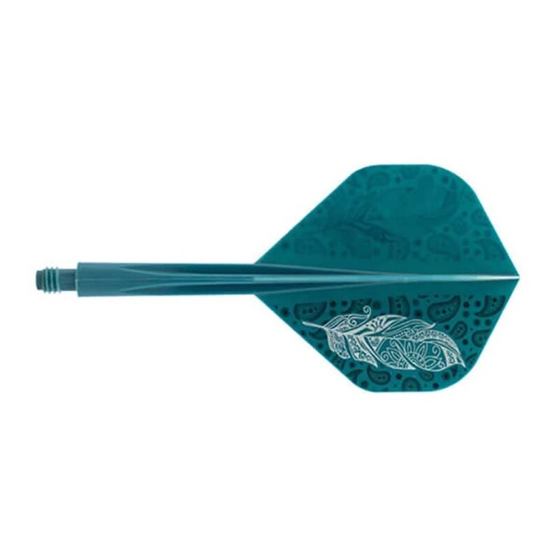 Billaresbalsalobre Plumas Condor Axe Doodle Feather Verde Azul Standard M 27.5m 3 Uds. - Imagen 2