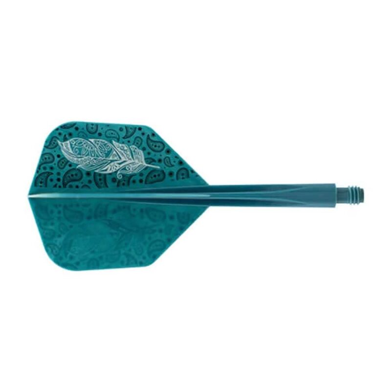 Billaresbalsalobre Plumas Condor Axe Doodle Feather Verde Azul Shape S 21.5m 3 Uds. - Imagen 2