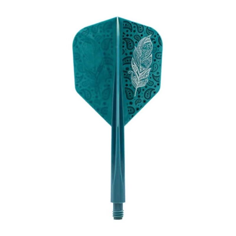 Billaresbalsalobre Plumas Condor Axe Doodle Feather Verde Azul Shape S 21.5m 3 Uds.