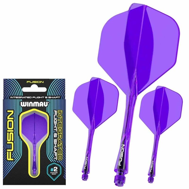 Billaresbalsalobre Plumas Winmau Darts Fusion Morado Intbetween 28-70mm N2 Standard 8798 - Imagen 2