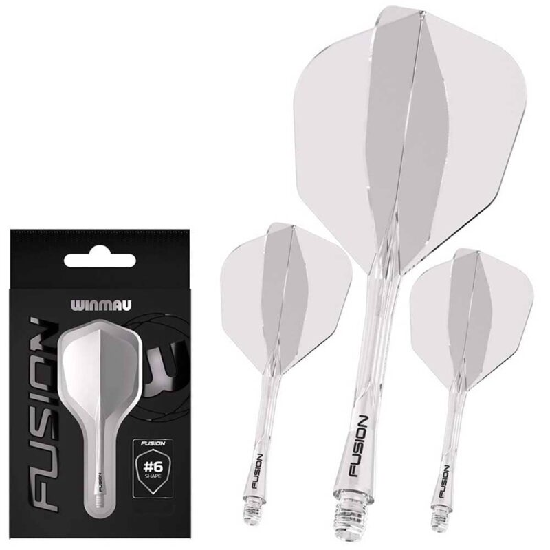 Billaresbalsalobre Plumas Winmau Darts Fusion Transparente Short 22-64mm N6 - Imagen 2