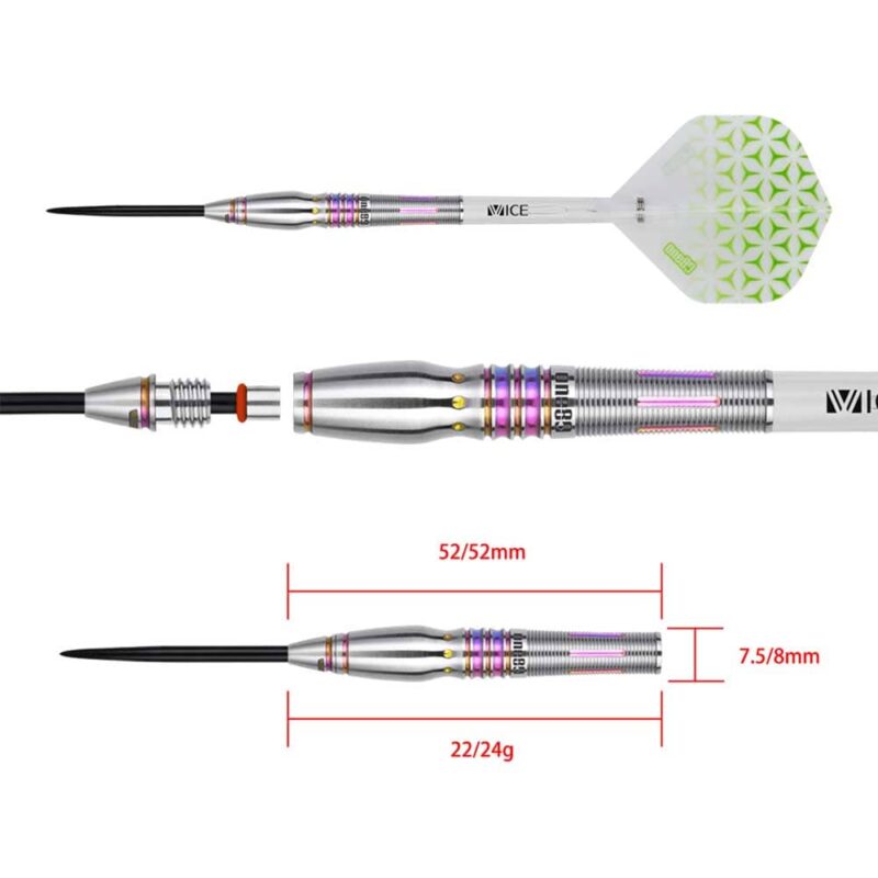 Billaresbalsalobre Dardos One80 Lukas Wenig V2 R2 22g 90% 9620 - Imagen 4