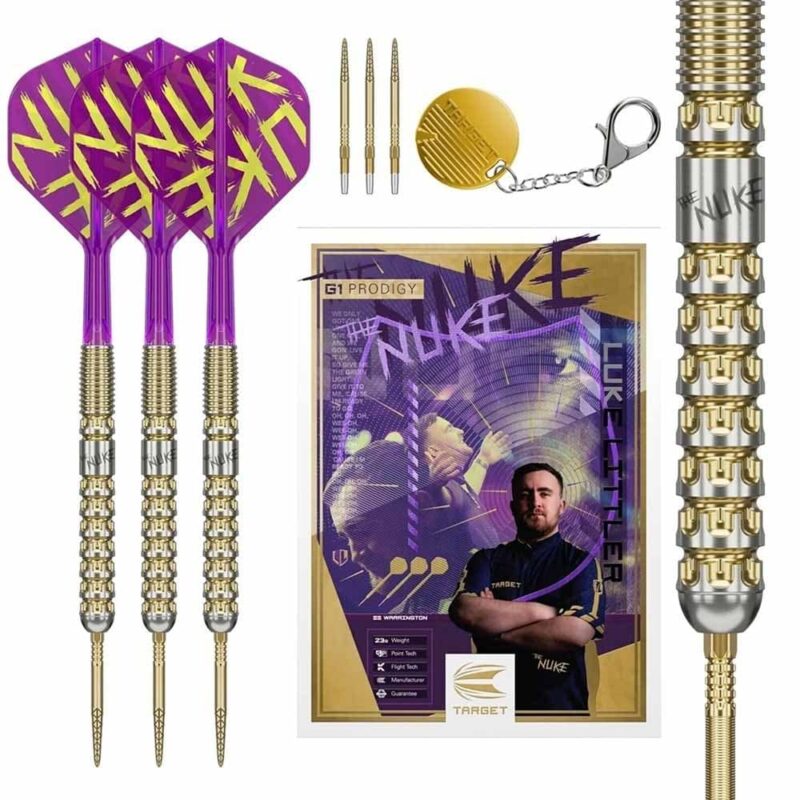 Billaresbalsalobre Dardos Target Darts Luke Littler G1 Prodigy Swiss Point 90% 24g 190481 - Imagen 5