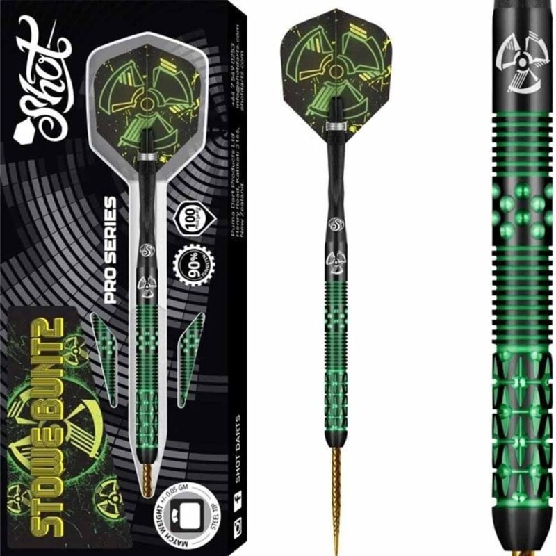 Billaresbalsalobre Dardos Shot Darts Stowe Buntz V2 Black 90% 23gr  SH-SBST2B-23 - Imagen 6