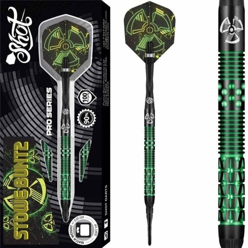 Billaresbalsalobre Dardos Shot Darts Stowe Buntz V2 Black 90% 21gr  SH-SBSF2B-21 - Imagen 6