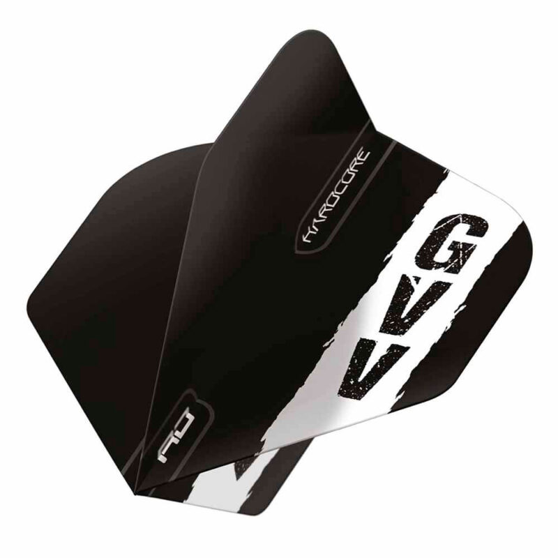 Billaresbalsalobre Plumas Flights Red Dragon Gian van Veen Black with GVV logo Hardcore Standard  TF6874 - Imagen 2