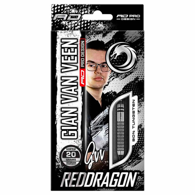 Billaresbalsalobre Dardos Red Dragon Gian van Veen Tour Edition 90% 20gr RDD2861 - Imagen 3
