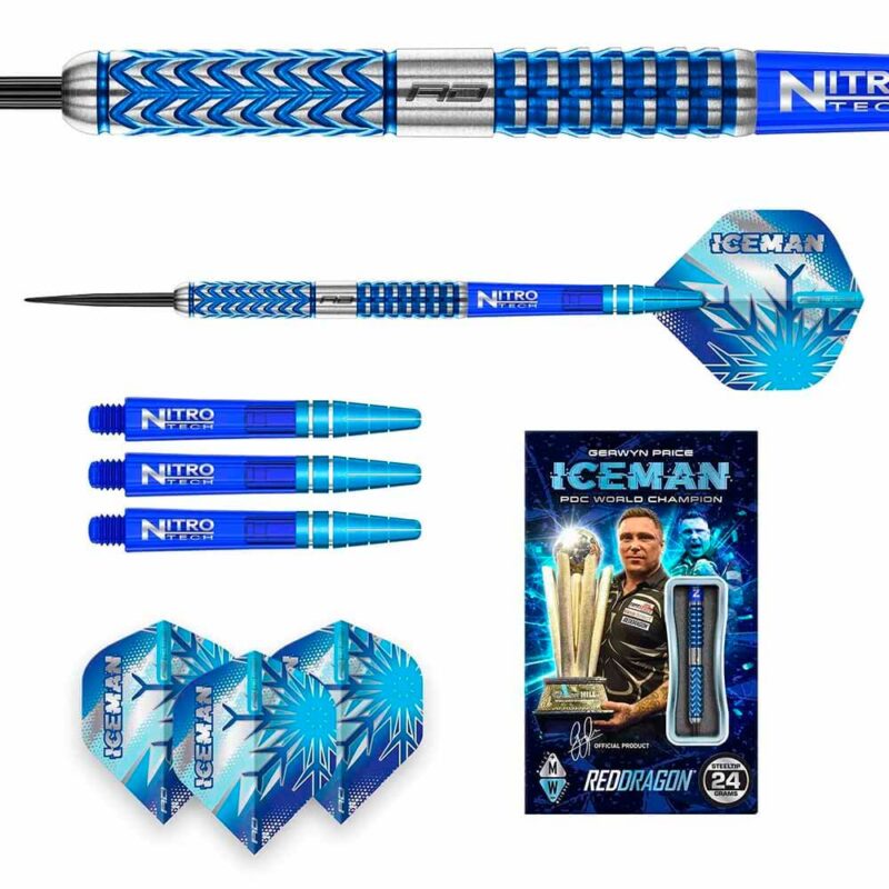 Billaresbalsalobre Dardos Red Dragon Gerwyn Price Glacier 90% 22gr RDD2801 - Imagen 4