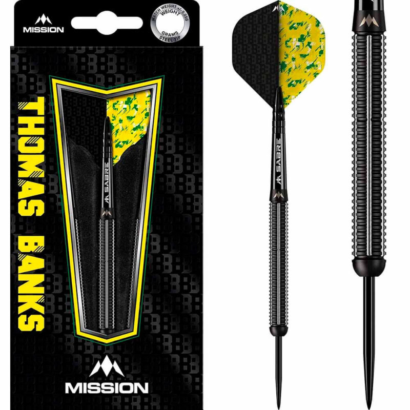 Billaresbalsalobre Dardos Mission Thomas Banks Black PVD 90% 22g D3637 - Imagen 4