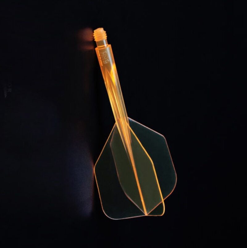 Billaresbalsalobre Plumas Condor Axe Shape Neon Naranja XL 37.5mm 3 Uds. - Imagen 3