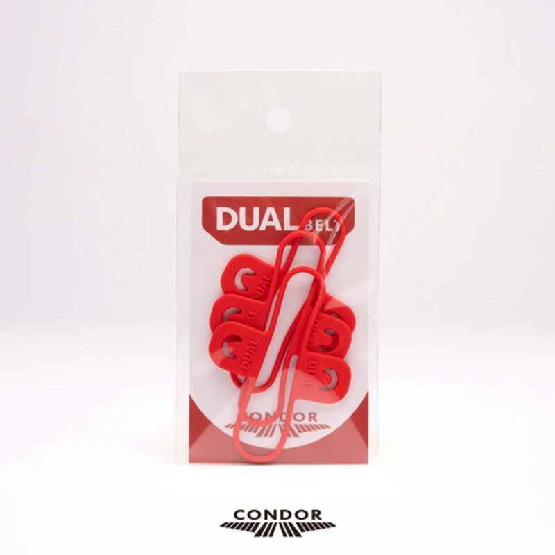 Billaresbalsalobre Gomas para estuche Condor Dual Belt Rojo - Imagen 2