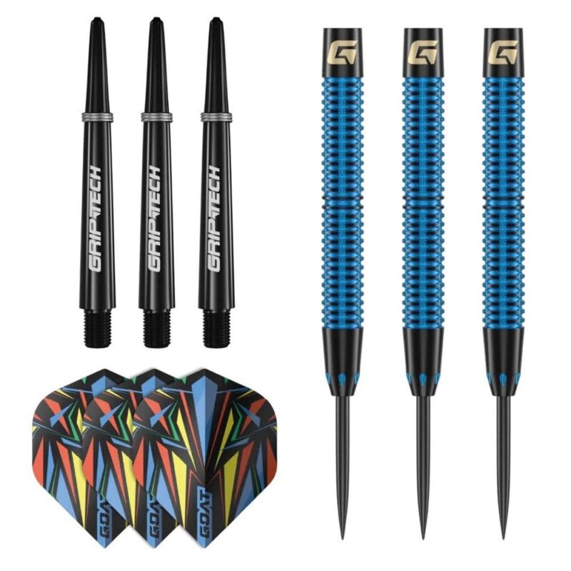 Billaresbalsalobre Dardos GOAT Athlete Blue Steel Latón 12gr GD7000170 - Imagen 5