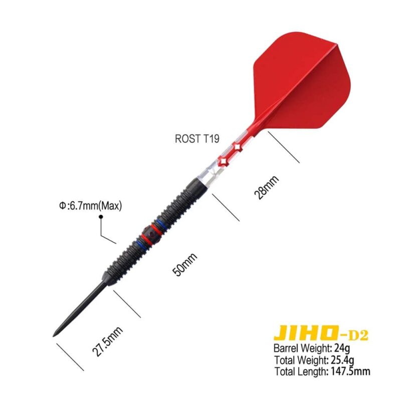 Billaresbalsalobre Dardos Cuesoul Jiho D2 Steel 90% 24g CSJH-90Y24KJHD2 - Imagen 2