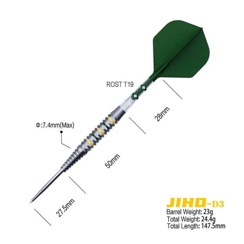 Billaresbalsalobre Dardos Cuesoul Jiho D3 Steel 90% 23g CSJH-90Y23KJHD3 - Imagen 2
