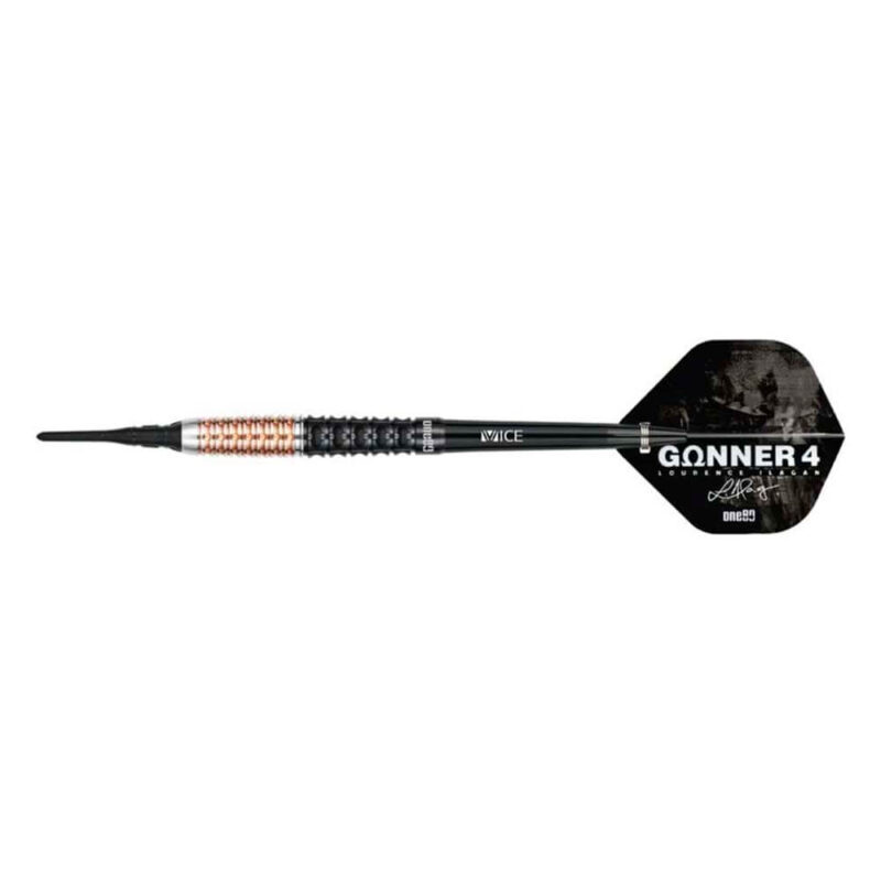Billaresbalsalobre Dardos One80 Gunner 4 Lourence Ilagan Black Rose Oro 90% 20.5gr 9604