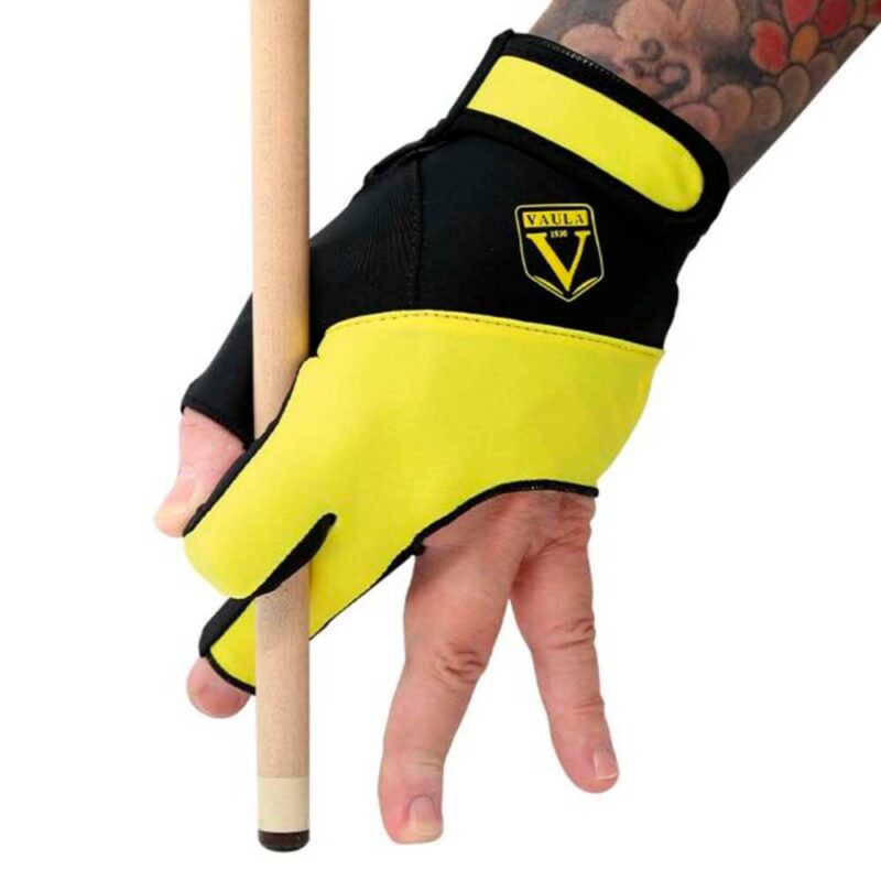 Billaresbalsalobre Guante Billar Vaula Pro DX Amarillo Diestro L 18452 - Imagen 3