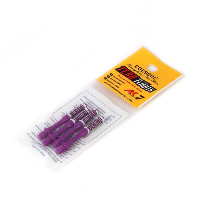 Billaresbalsalobre Cañas Shaft Cuesoul Tero Flights Purple Slim E 40mm AK7 CS-AK7+10XE40 - Imagen 6