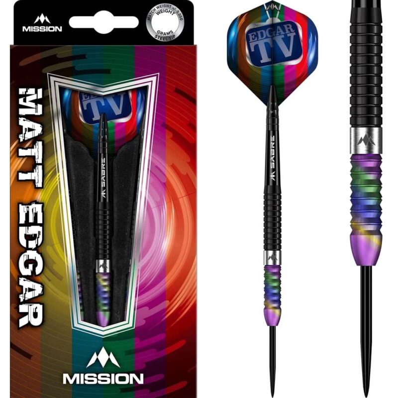 Billaresbalsalobre Dardos Mission Matthew Edgar Black PVD Coral 90% 21g Punta Acero D3640 - Imagen 4