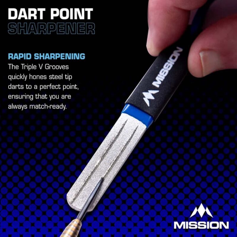 Billaresbalsalobre Afilador De Puntas Mission Diamond Point Sharpener Largo Azul X1804 - Imagen 2