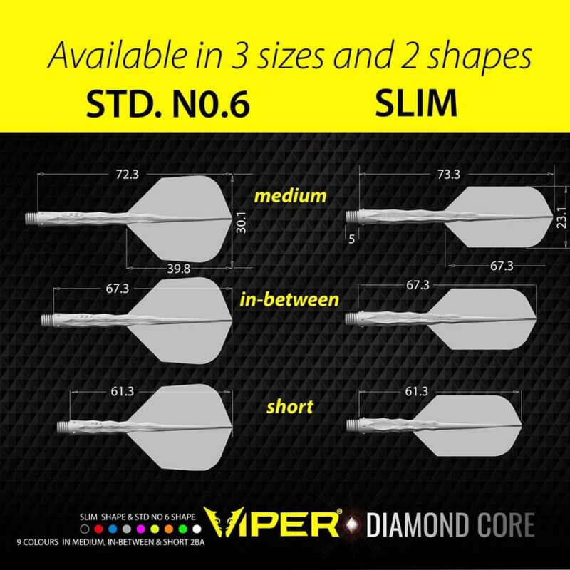 Billaresbalsalobre Plumas Viper Diamond Core Standard Amarillo Neon Intermedia 67mm 35-5328-11 - Imagen 4