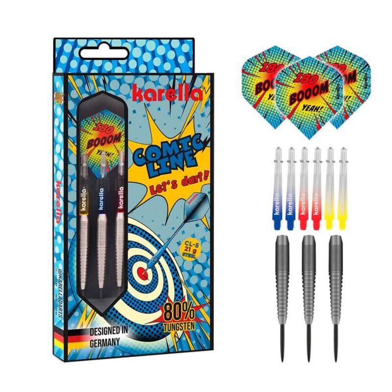 Billaresbalsalobre Dardos Karella Línea Comic CL-5 Steel 21gr 8399.05 - Imagen 2