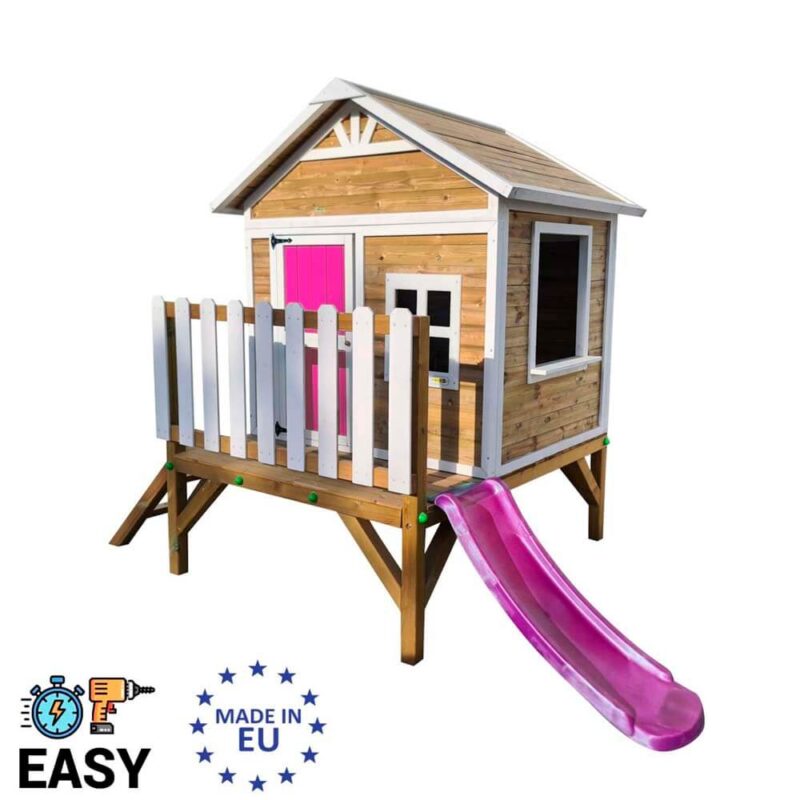 Billaresbalsalobre Casita elevada Masgames Flam (60 cm) madera panelada MA806585X - Imagen 3