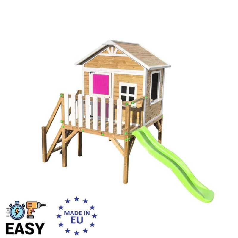 Billaresbalsalobre Casita elevada Masgames Flam (90 cm) madera panelada MA809585X - Imagen 3