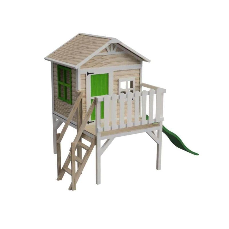 Billaresbalsalobre Casita elevada Masgames Flam (90 cm) madera panelada MA809585X - Imagen 4