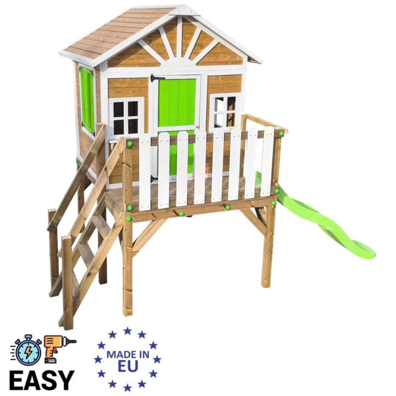 Billaresbalsalobre Casita elevada Masgames Visby (90 cm altura) madera panelada MA809599X - Imagen 4