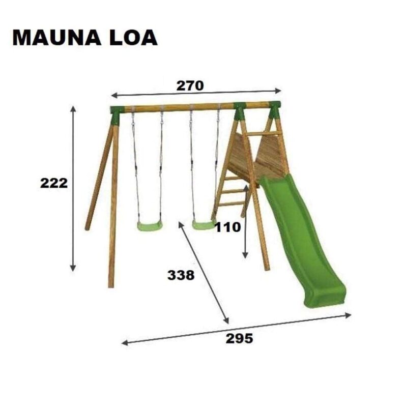 Billaresbalsalobre Parque infantil Masgames Mauna Loa con asiento de bebé MA700011B - Imagen 2