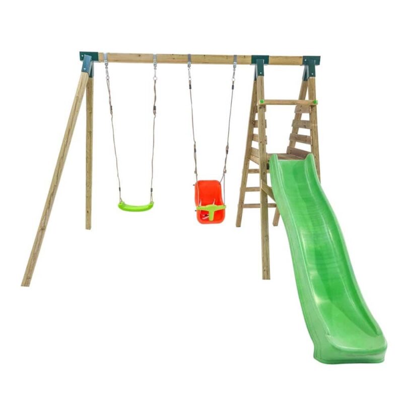 Billaresbalsalobre Parque infantil Masgames Mauna Loa L con madera cuadrada con asiento de bebé MA700081 - Imagen 2