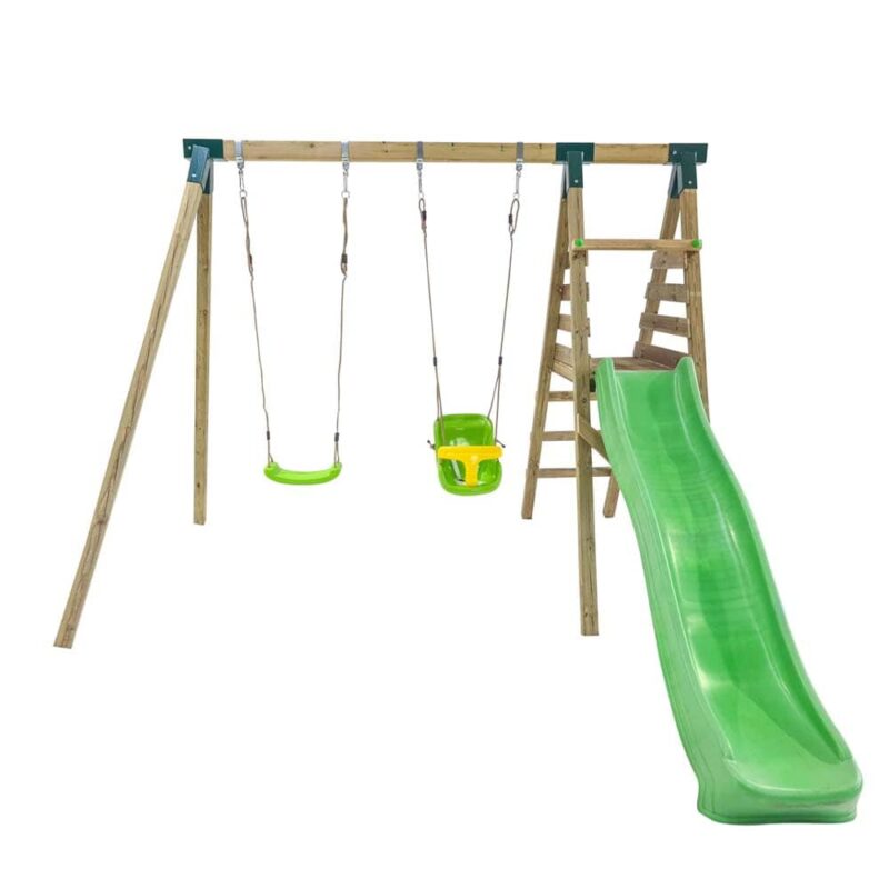 Billaresbalsalobre Parque infantil Masgames Mauna Loa L con madera cuadrada con asiento de bebé MA700081 - Imagen 3