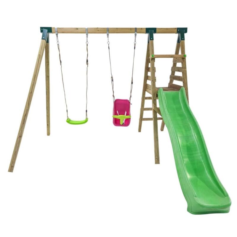 Billaresbalsalobre Parque infantil Masgames Mauna Loa L con madera cuadrada con asiento de bebé MA700081 - Imagen 4