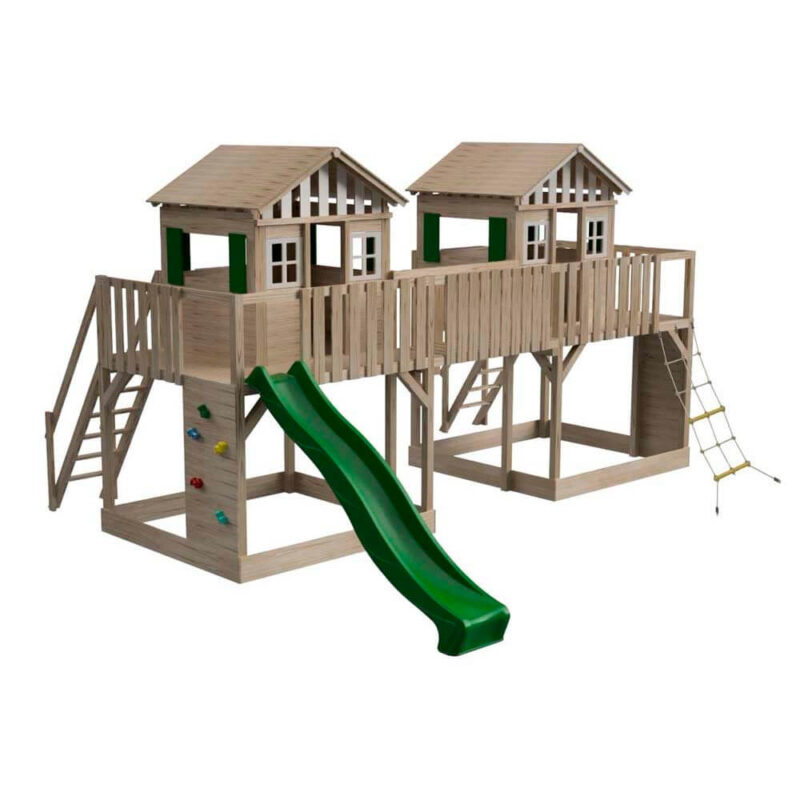 Billaresbalsalobre Parque infantil Masgames Superpop L con tobogán y red de escalada MA700455