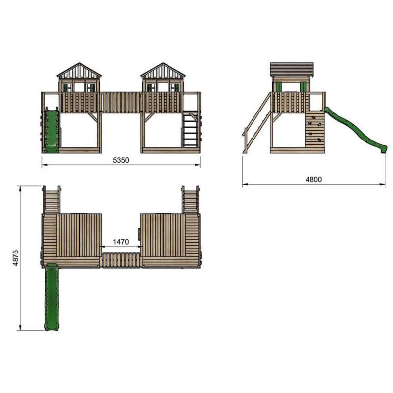 Billaresbalsalobre Parque infantil Masgames Superpop XL con 2 toboganes MA700460 - Imagen 4
