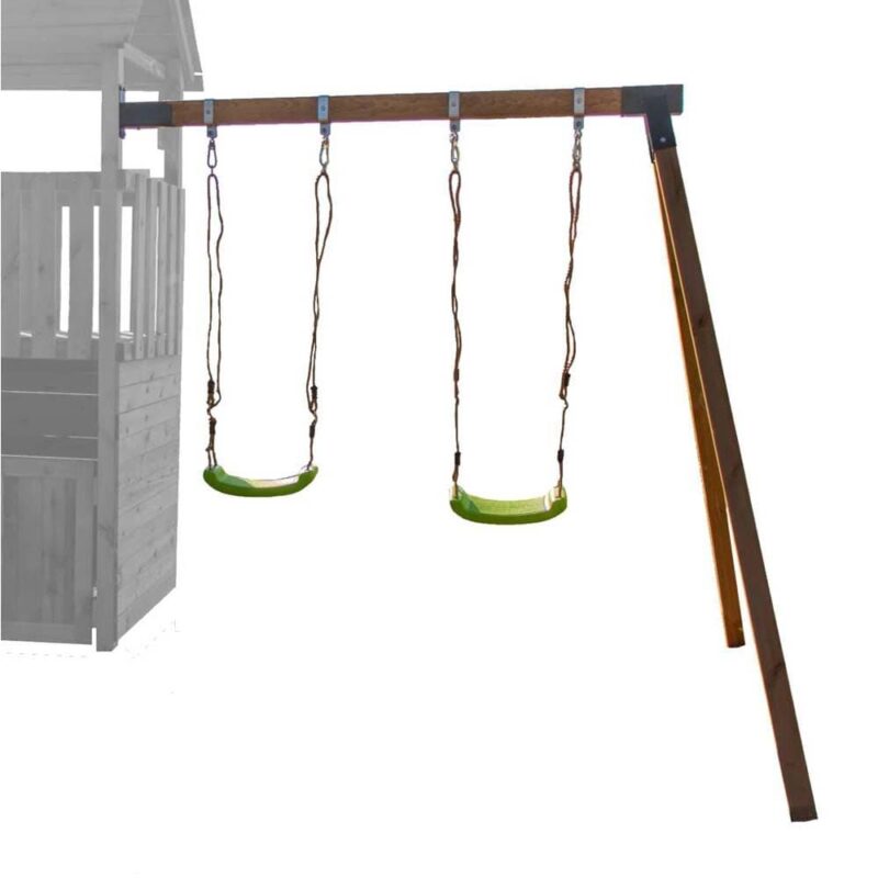 Billaresbalsalobre Columpio doble apoyado para parque Infantil 1,20 alto