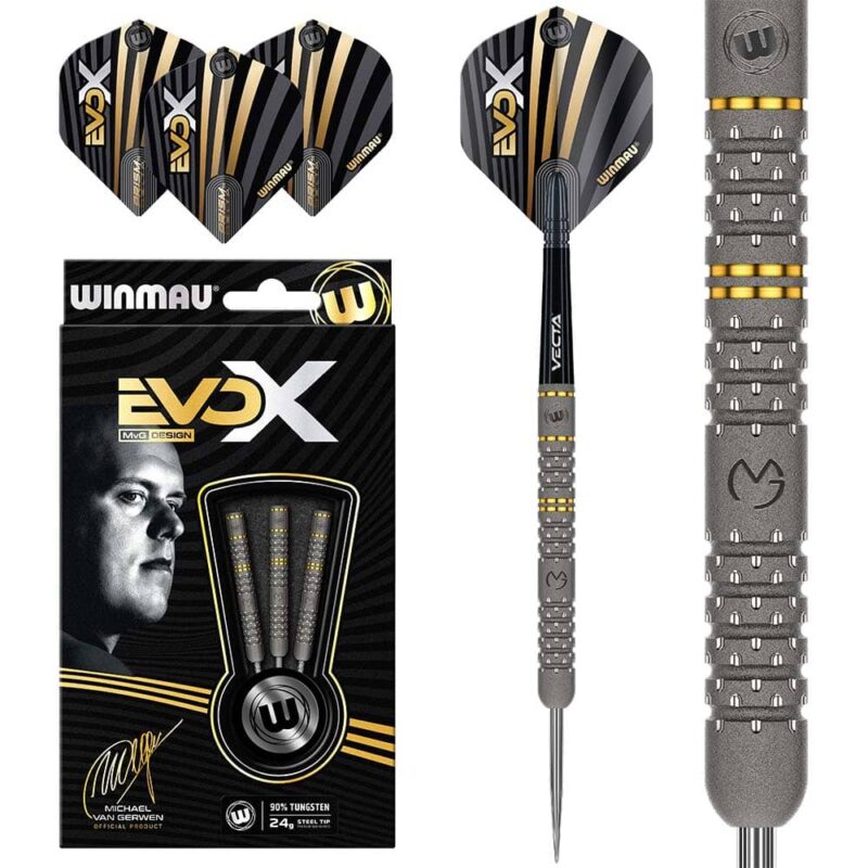 Billaresbalsalobre Dardos Winmau Michael van Gerwen Evo-X 90% 24gr 1534-24 - Imagen 2