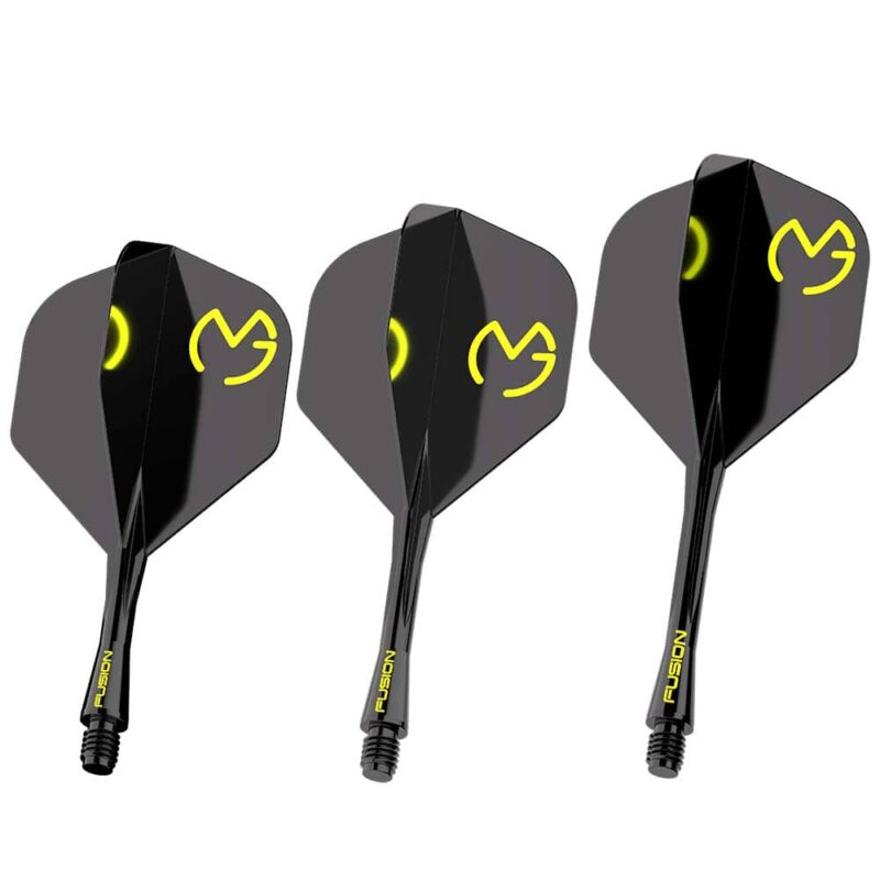 Billaresbalsalobre Plumas Winmau Darts Fusion Michael van Gerwen Green Black Medium 34-76mm N2 - Imagen 2