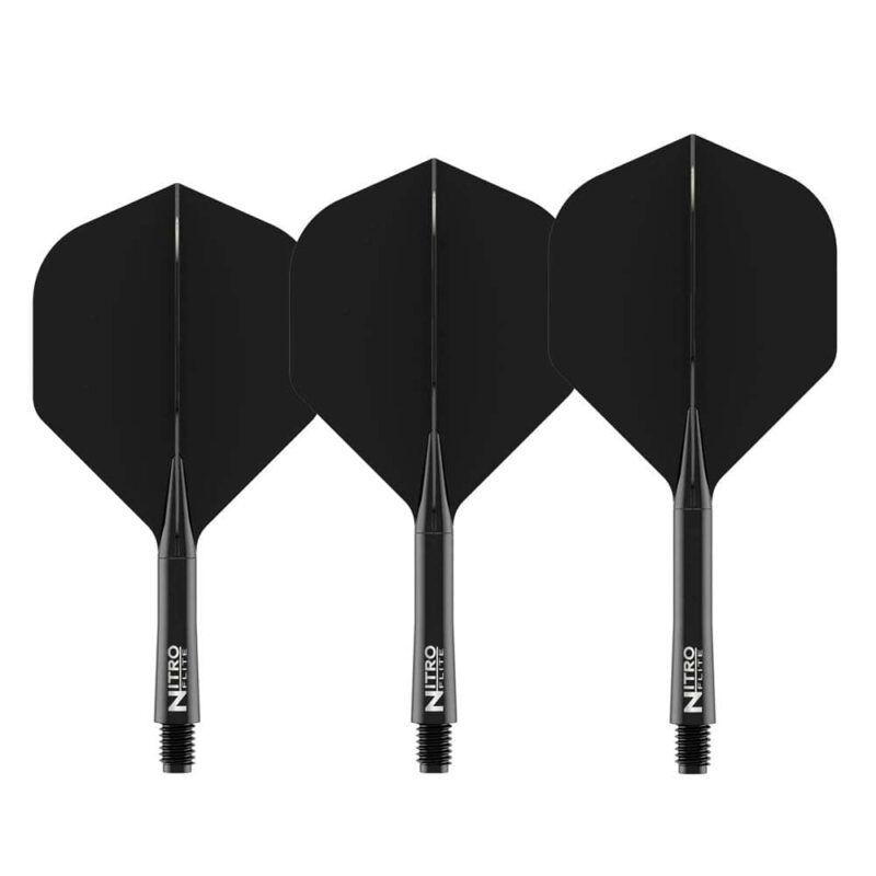 Billaresbalsalobre Plumas Red Dragon Nitro Flite System Black NO2 Short 19.5-64mm X1002 - Imagen 2